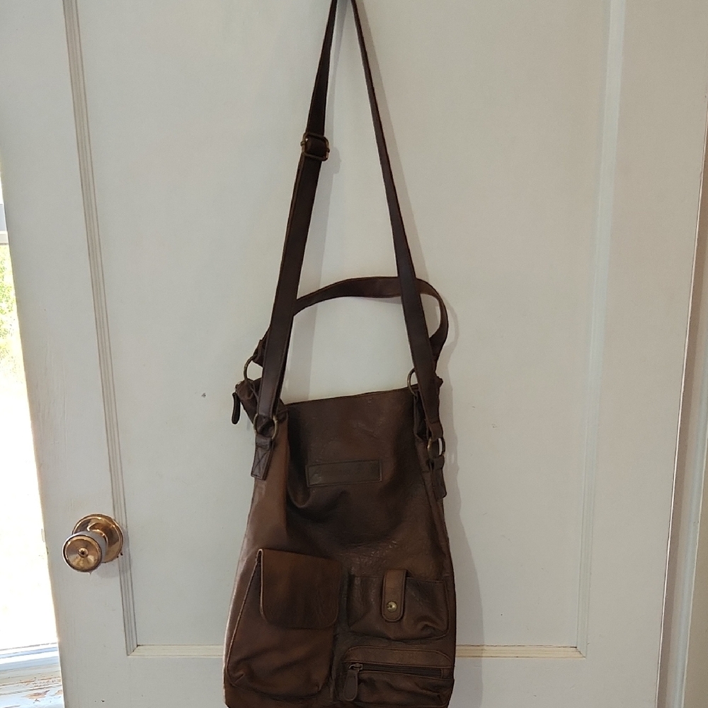 American Eagle By Payless Brown Messenger Bag
